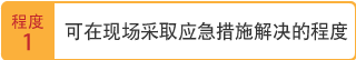 可在现场采取应急措施解决的程度