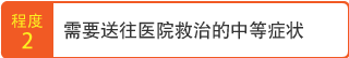 需要送往医院救治的中等症状